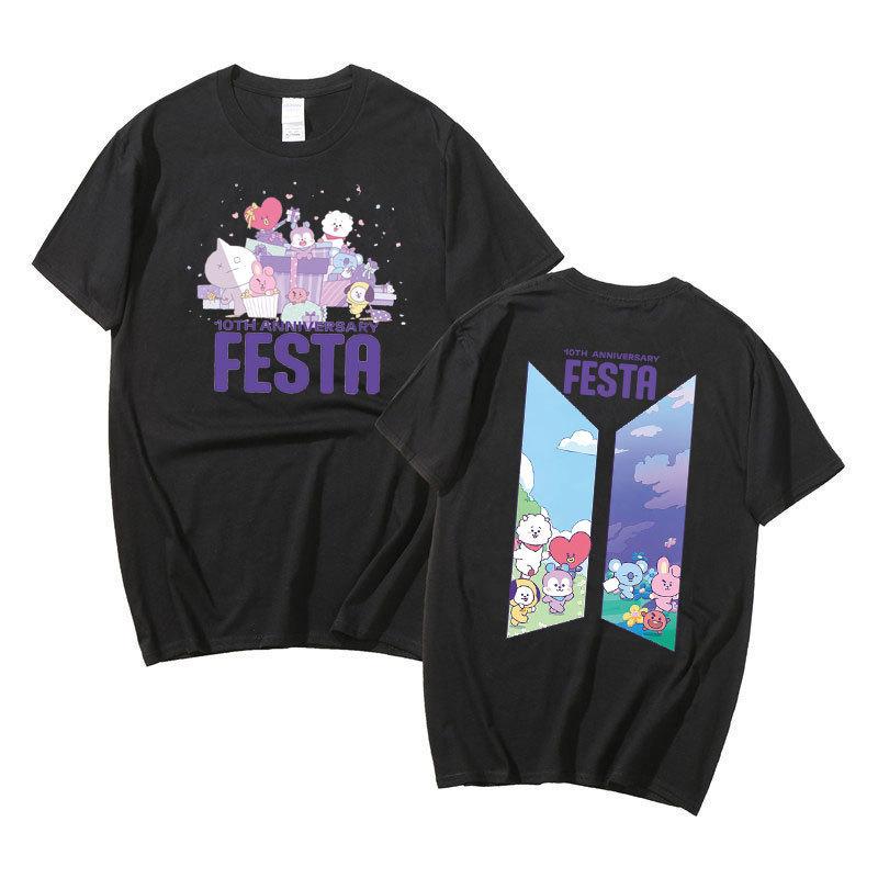Small Group Ten Weeks Men S Group Peripheral Harajuku Printed Fashion Men S And Women S T-Shirts Top Short Sleeves S