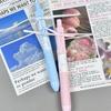 4Pcs Lace Ribbon Gel Inks Pen Retractable Gel Pen Ergonomic Grip 0.5MM Tip Fast Drying Inks for Office School Supplies