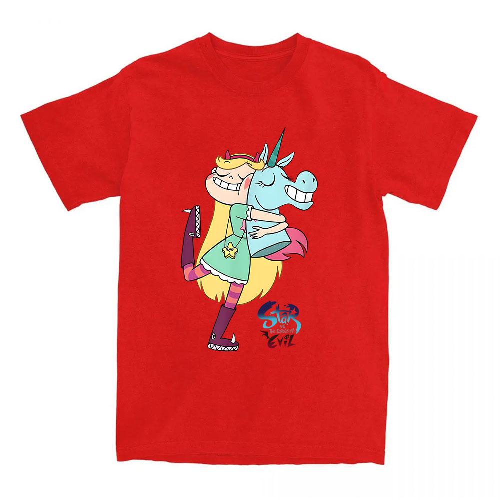 Comedy Star Vs. The Forces of Evil T-shirt Summer O-neck Unisex Streetwear Short Sleeve Casual Female Tshirts Women Shirt