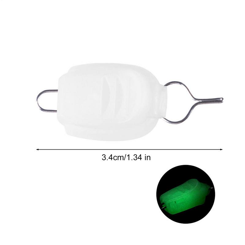 5pcs Durable and wear-resistant Fishing Lines Clip Buckle luminous Fishing Lines Holder Clip Buckle Stopper for Professionals
