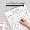 2024 Large Household Living Room Calendar Planner Wall Sticker for Postgraduate Exam Preparation