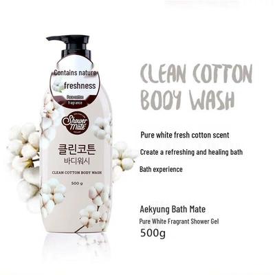 Aekyung Shower Mate Cotton Extract Shower Gel 500g