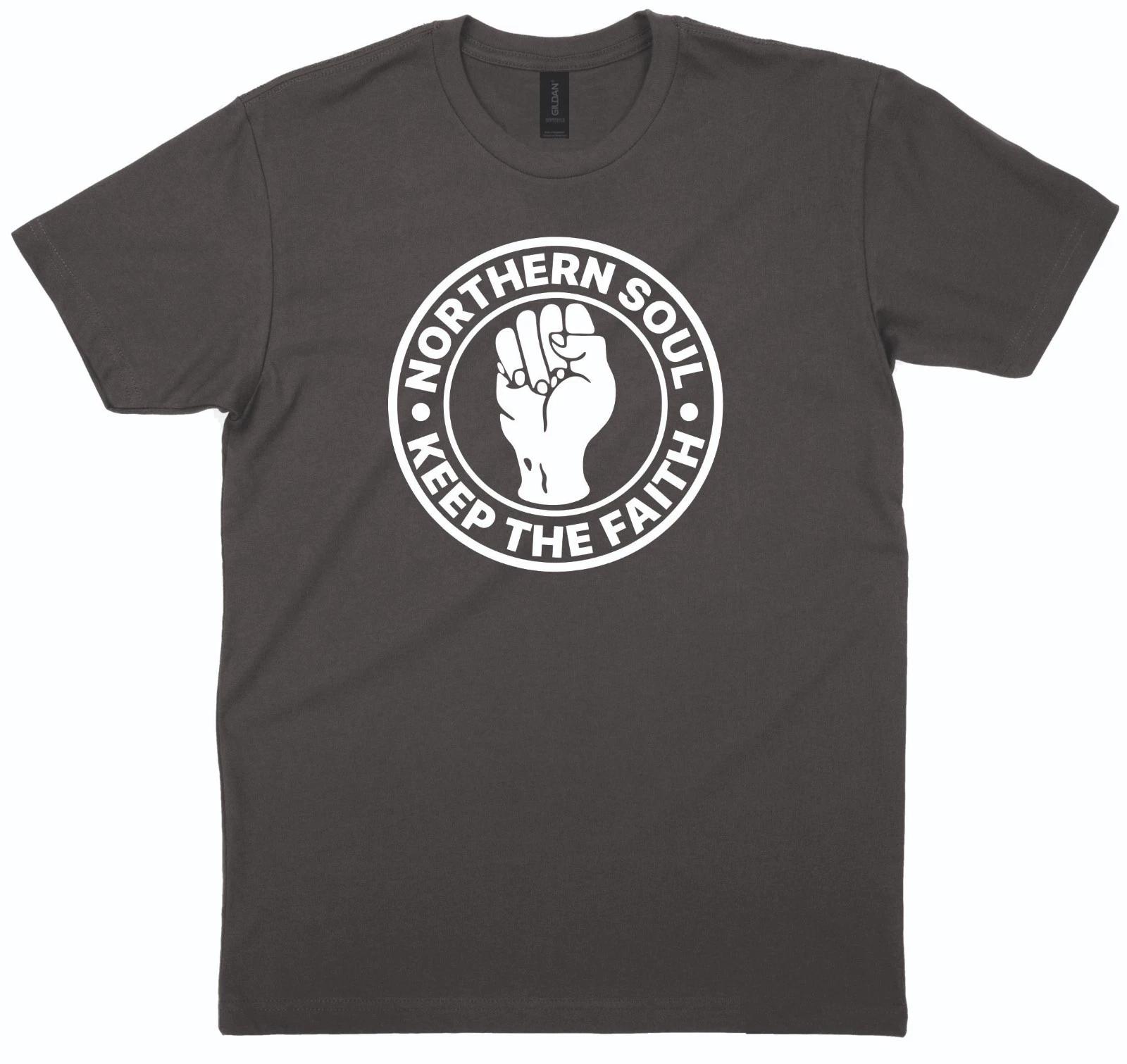 

Northern Soul T shirt Keep The Faith Centre Front Retro Sizes S-3XL S