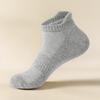 1 Pair Men's Ankle Socks Athletic Running Socks Low Cut Sports Socks Cotton Solid Color Mesh Breathable Cushioned Tab Socks