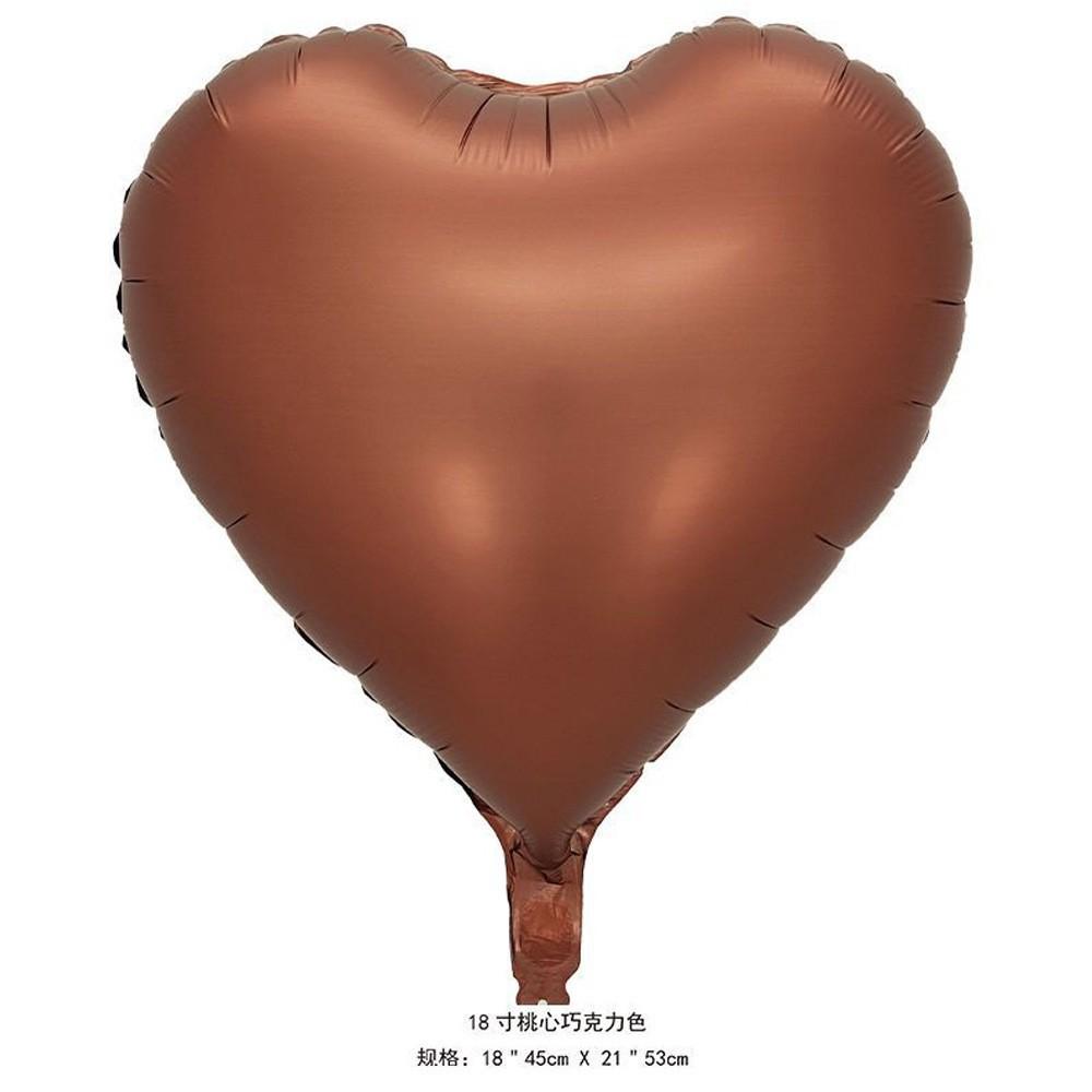 18-Inch Love Aluminum Film Balloon Confession Decoration Engagement Wedding Birthday Scene Arrangement Floating Heart Balloon