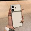 Premium Large Window Lambskin Mobile Phone Case for iPhone17Pro Apple 16 All-inclusive Leather Corning Case