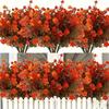 6pcs Uv-Resistant Artificial Fall Flowers - Perfect For Outdoor, Home & Kitchen Decor | Ideal For Thanksgiving, Christmas & Autumn Celebrations