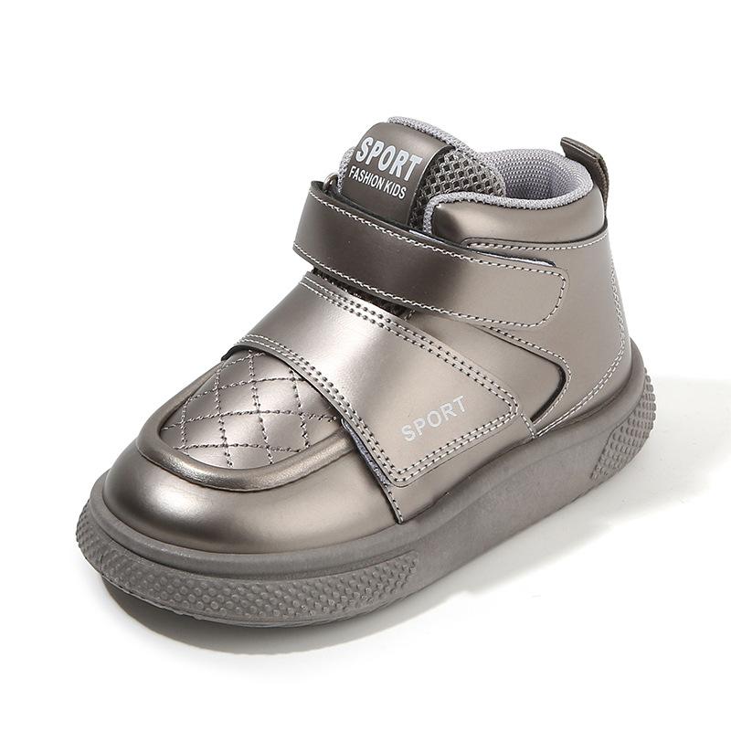 Kinder Sportschuhe 2025 Frühling und Herbst neue Jungen Freizeitschuhe High-Top Mädchen Brotschuhe Weichsohlen Babyschuhe