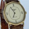 New Batteries Working Good LONGINES Quartz Men's Watch Octagonal Case Gold Dial Stainless Steel 2-Hand Lightly Cleaned