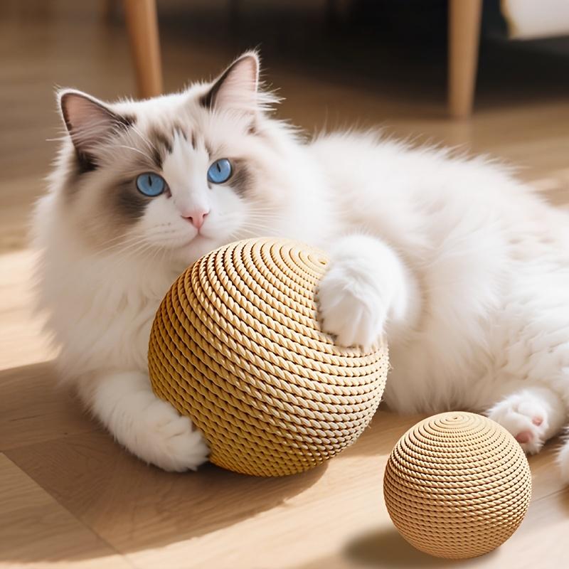 1Three-Dimensional Circular Cat Toy Ball,Self-Entertaining,Boredom Relief,Teeth Grinding,Teasing Stick,Specific Claw Grinding,Scratching Ball Supplies