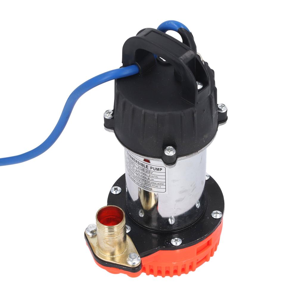 Pompa zanurzeniowa 24 V DC 220 W 8 m wysoki udźwig duży przepływ DC pompa solarna do głębokiej studni dla farmy rancza