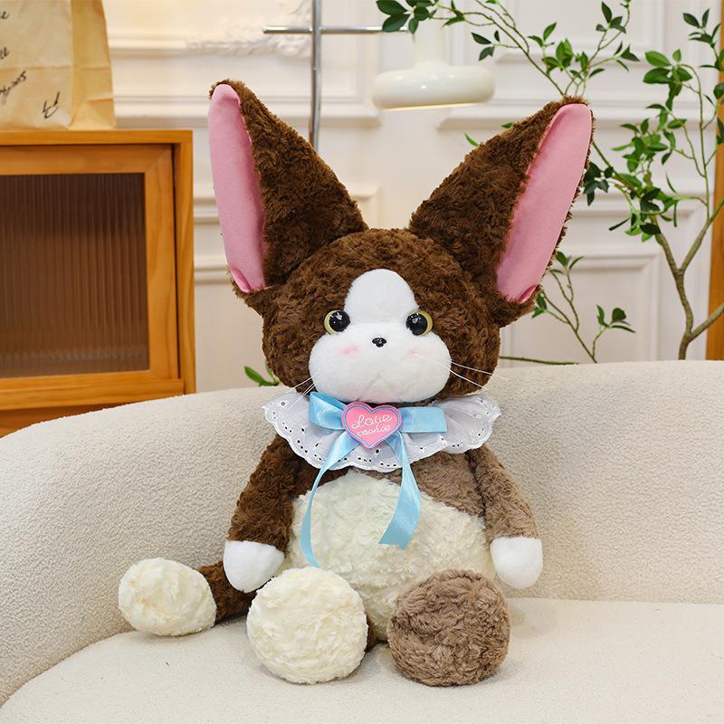 Run German Curly Cat Plush Toy Cat Doll Backpack Doll Girl Sleeping Pillow Rag Doll Gift