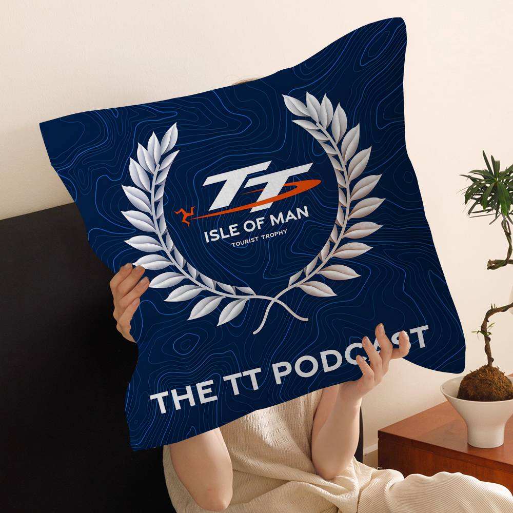 Motorcycle I-Isle Of Man TT Personalized Pillow Cover Kids Bedroom Wild Party Decor Pillowcase kid Birthday shower Gift