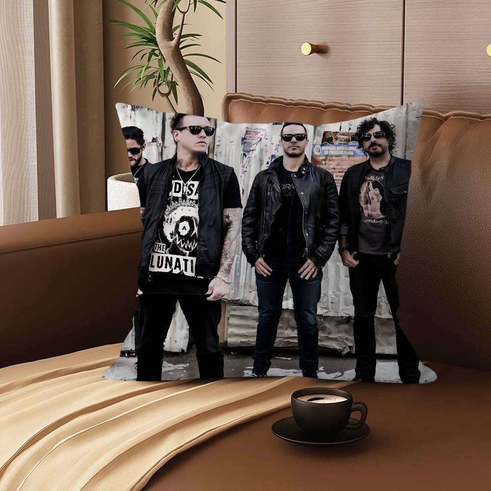 

P-Papa Roach Music Art Pillow Gift Home Office Decoration Bedroom Sofa Car Cushion Cover Case 45x45 12x12Inch