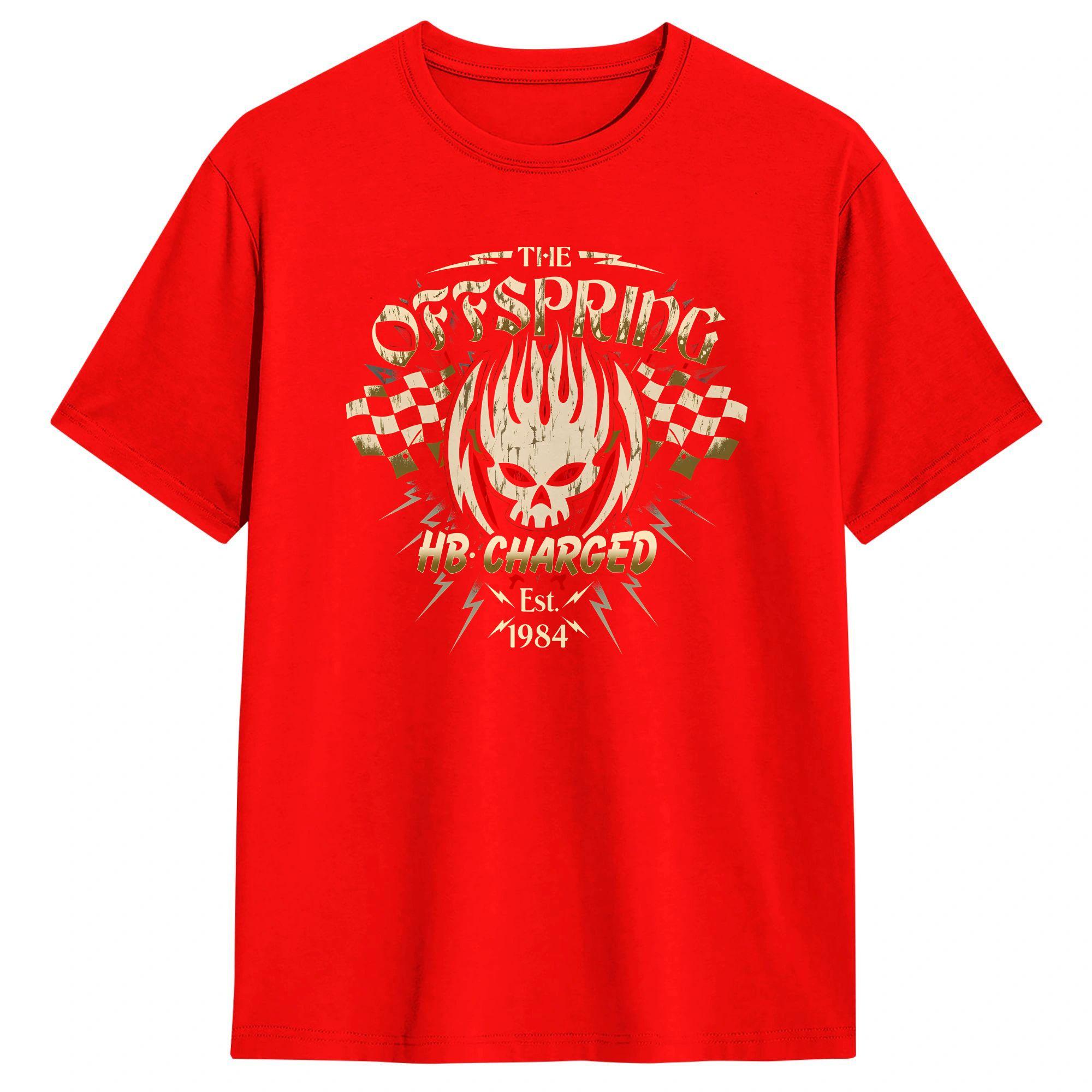 

The Offspring Band Mens T Shirt Funny Tees Short Sleeve Round Neck TShirt Pure Cotton Printing Tops S