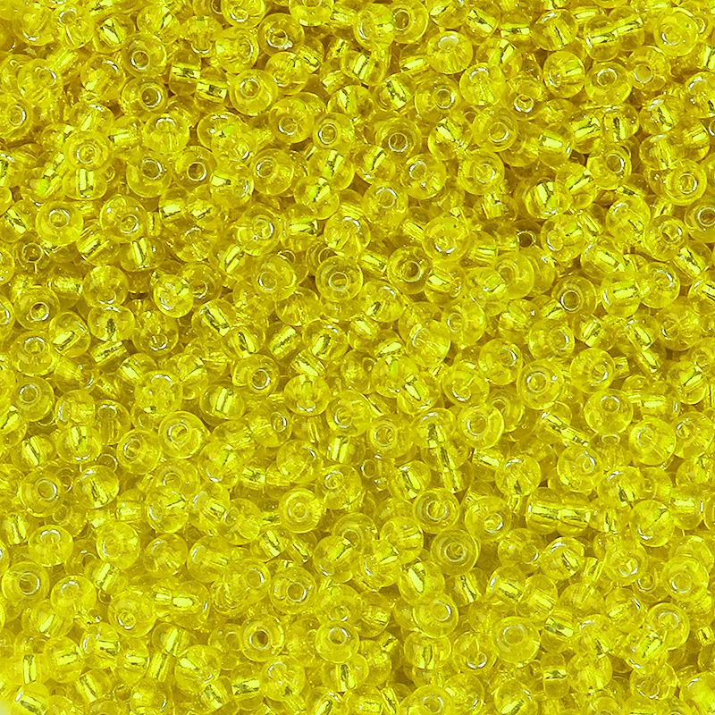 Forsølvede 3 mm glassfrøperler for DIY-smykker - Flere farger