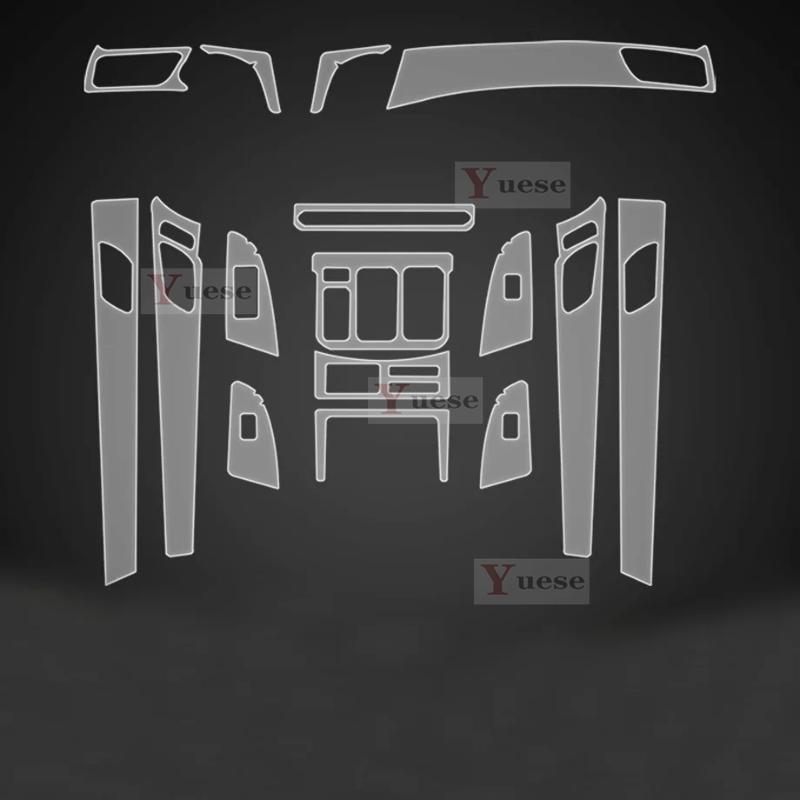 For Trumpchi GS7 2017- Interior Protection Sticker Center Control Door Navigator Panel Car TPU Transparent Film