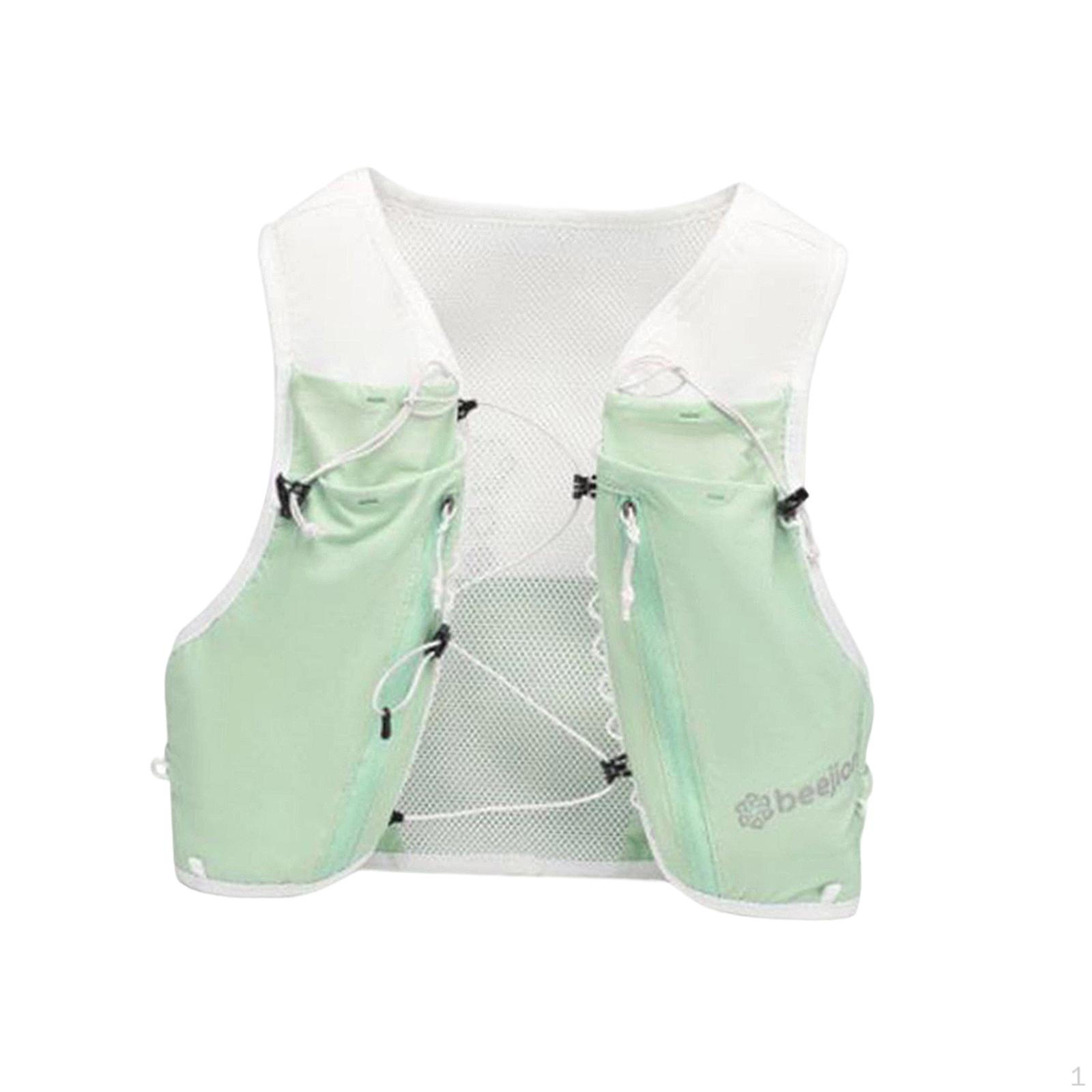 

Backpack Running Vest, Ergonomic Sports Backpack, Elastic Material, Multiple Pockets, Ideal for зелёный