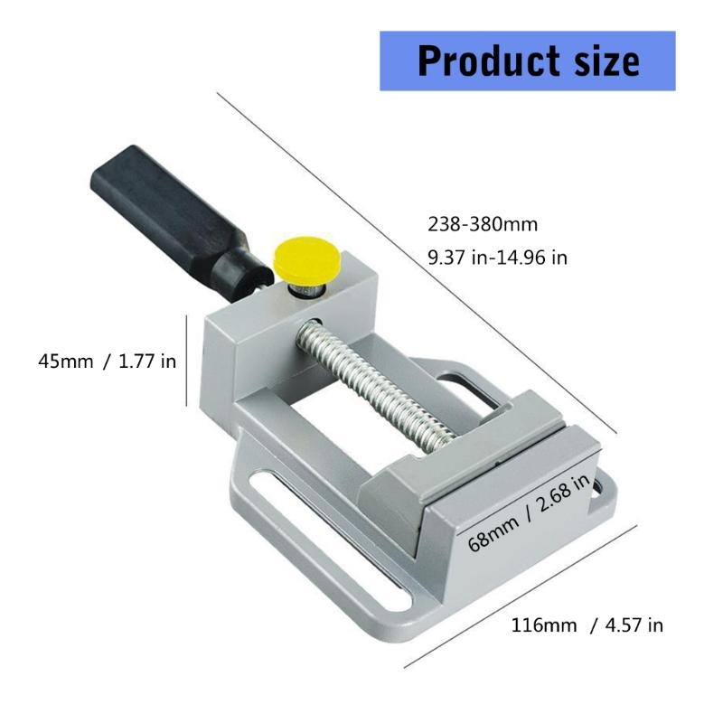 High Strength Aluminum Drill Press Vise Quick Release Workbench Clamp Clip for Electric Drilling Machine Clamping Tool