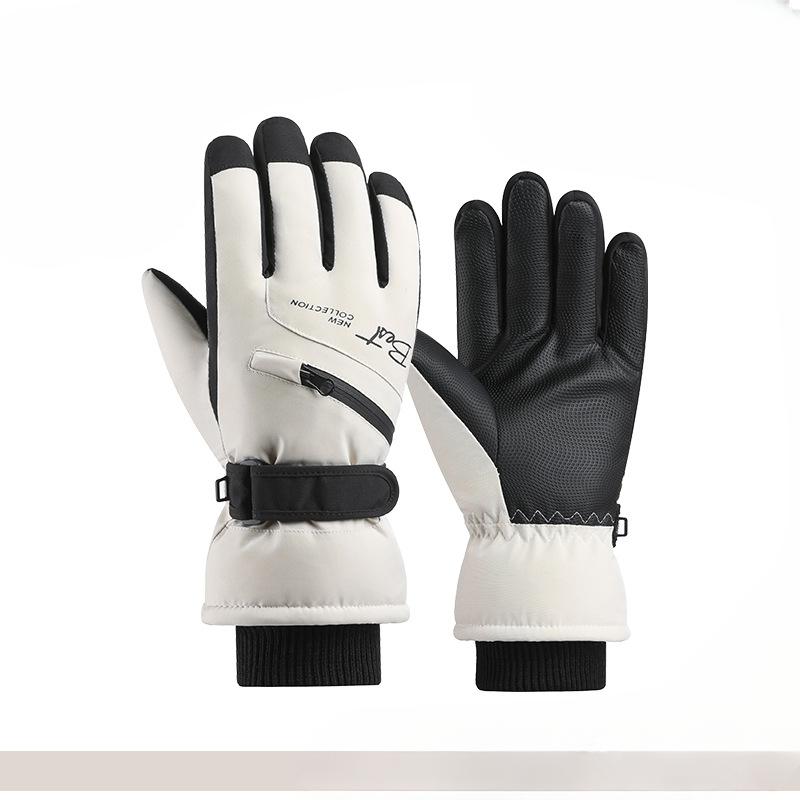 Ski Gloves for Women In Winter Warm Touch Screen Cold Proof Play Snow  Water Splashing and Thick Cycling Electric Bike Gloves for Men