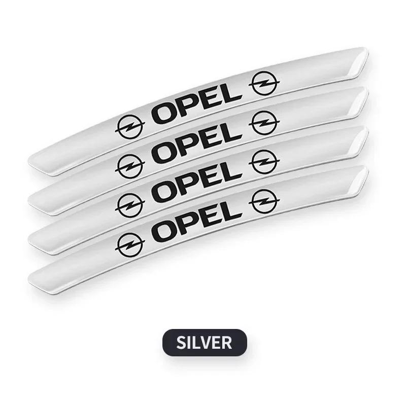 4Pcs Car Wheel Hub Badge Tire Rim 3D Stickers for Opel OPC Astra Insignia Mokka Zafira Corsa Vectra C D Antara Car Accessories