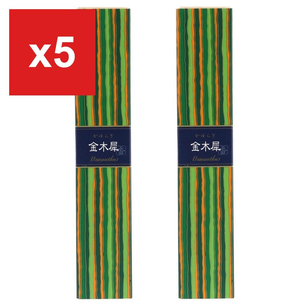 Incense Sticks by Nippon Kodo, Kayuragi Sandalwood with Holder, 2-Pack (80 sticks total)