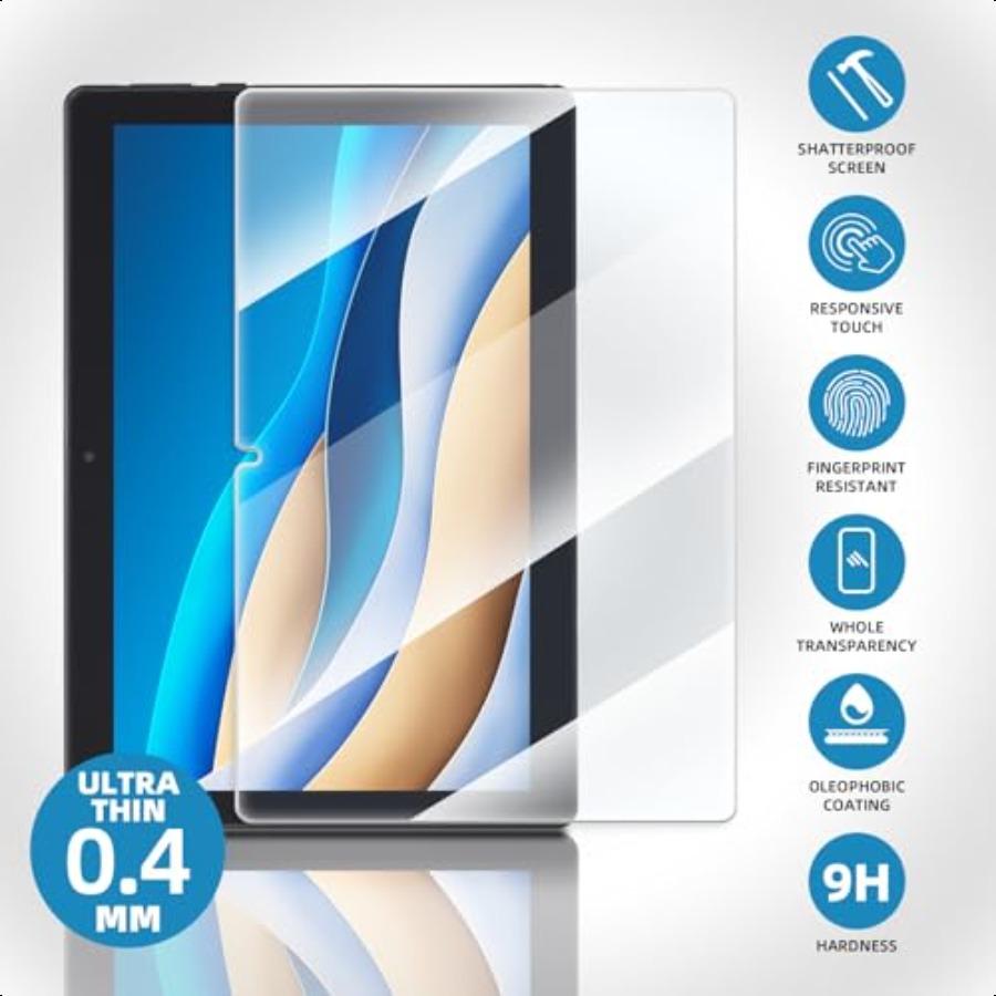 

Набор из 3 защитных стекол для экрана планшета Onn 10,1 дюйма10,1 Защитное стекло для планшета Onn 10,1 2025 3-го поколения Защита от царапин 9 United States