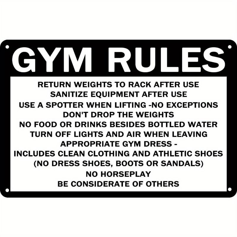 Gym Motivation Metal Tin Sign Fitness Weightlifting Dumbbell Wall Art Decor Home Gym Garage Man Cave Poster Painting