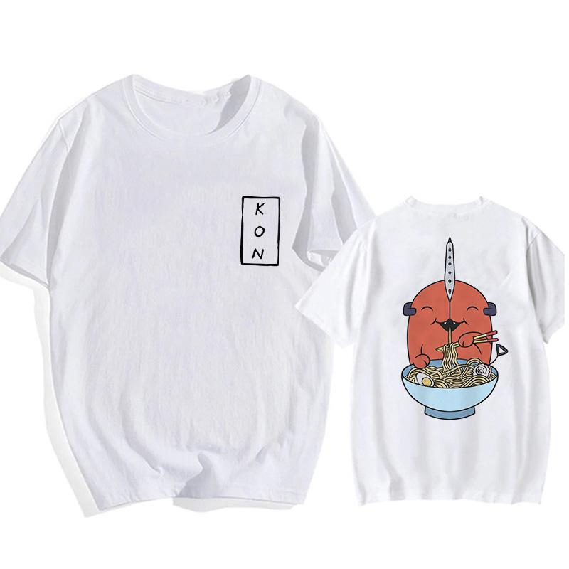 Japanese Anime Chainsaw Man T-shirt Pochita Cartoon Harajuku Makima Graphic Men's T-shirt Casual High-quality Comic T-shirt