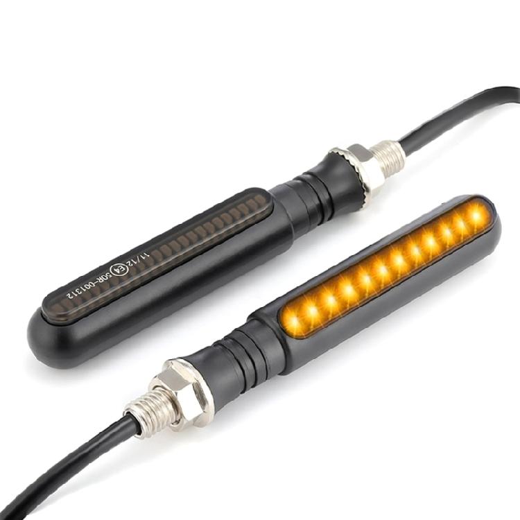 Motorrad Seitenspiegel LED Blinker Leuchte Sequenziell Fließender Blinker 2 Stück