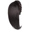 Clip In Half Headband Wig Hair Hoop Wig Replacement Block Twist Braided Fishbone Hairpiece  Party
