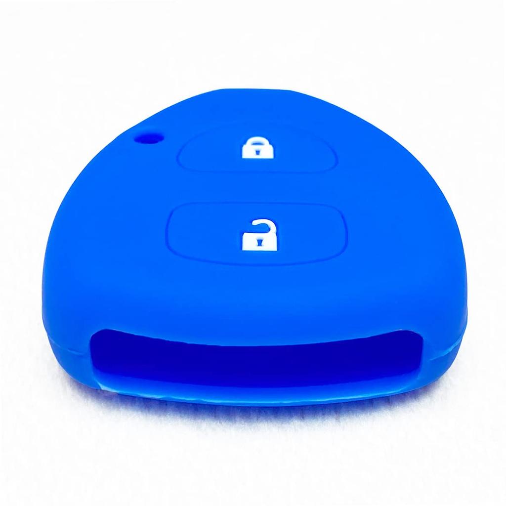 IKT Silicone Cover for Toyota, Keyless Keyless Keys, 2 Buttons, Blue, 200 Series Hiace,