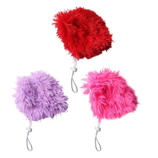 Pălărie perucă pentru animale de companie Material respirabil Căptușeală Ușoară Stil de păr afro amuzant Perucă pentru pisici cu bandă elastică extensibilă Cataramă reglabilă Accesoriu pentru câini