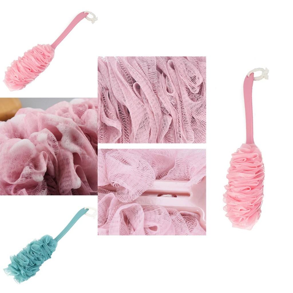Long Handle Bath Body Back Shower Brush With Soft Loofah For Exfoliating Skin Clarity And Health
