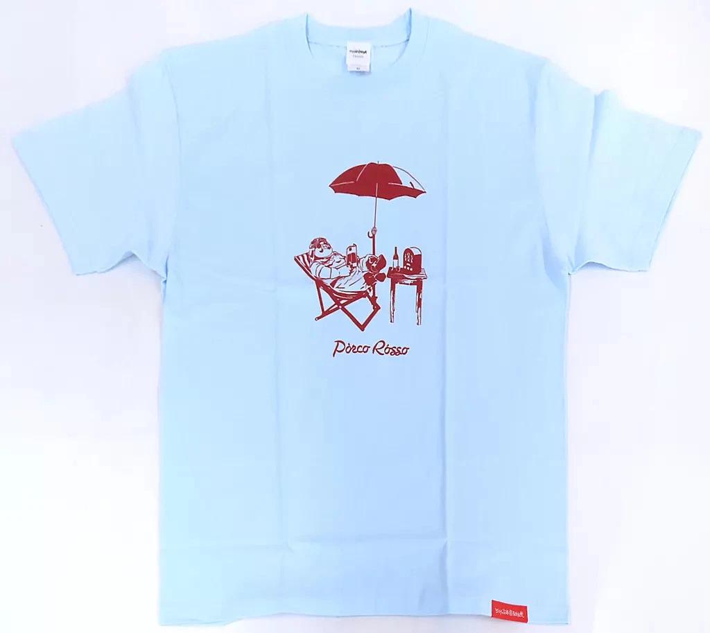 

Movic Porco Rosso 3D Graphic T-T-Shirt Light Blue XL Ghibli Official 2XL