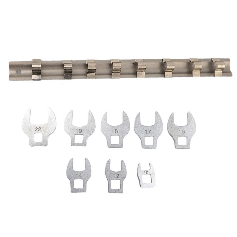 

8pcs 3/8In Drive Crowfoot Wrench 10 To 22mm Metric Foot Open End Spanner Movable Ratchet Wrench For Automotive Repair China Mainland