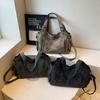 Retro large-capacity tote bag women's 2026 new matte texture crossbody shoulder bag fashion handbag