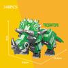 Luminous Dinosaur Building Blocks Tyrannosaurus Rex Triceratops Spinosaurus Velociraptor Model Kids Toy Halloween Christmas Gift