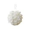 Christmas Foam Hanging Ornaments with Flocked Petal Balls and Pinecone Shapes for Holiday Party Decor
