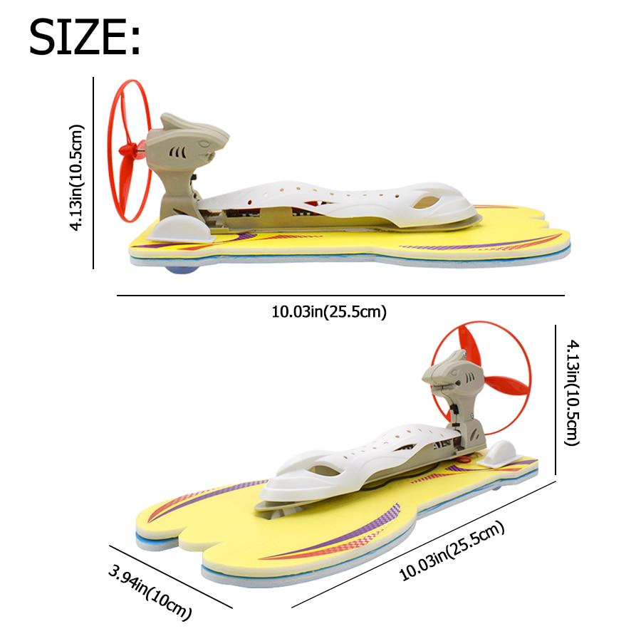 DIY Aerodynamic Speedboat Kits Electric Yacht Assembly Toy Physics Experiment Science Education Toys for Kids Gifts