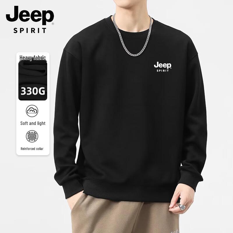 JEEP SPIRIT Men's Casual Crew Neck Sweatshirt