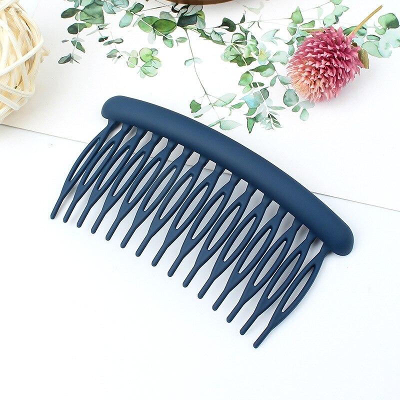 15 Teeth Matte Candy Color Hair Comb Clip Hair Styling Accessories Women Broken Hair Hairpins Headdress Wedding Hair DIY Jewelry