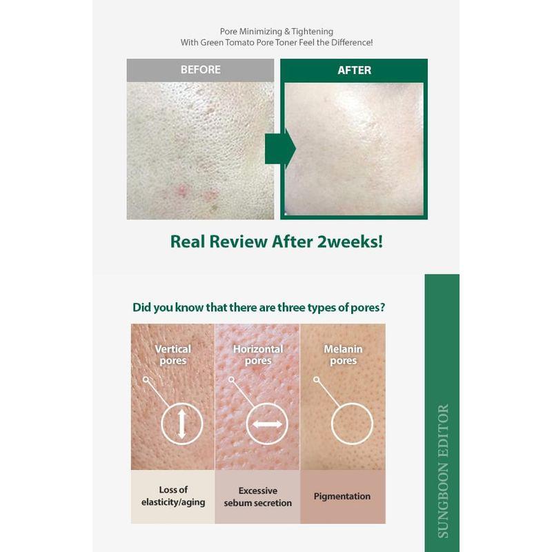 SUNGBOON EDITOR - Green Tomato Pore Lifting Ampoule Toner