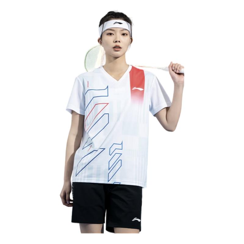Li-Ning Badminton Shirt for Men And Women, Quick-Dry Cool Competition Top, Versatile Sports T-Shirt Team Wear