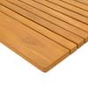 Badezimmermatte Unifarbe Braun 59 x 40 cm Holz
