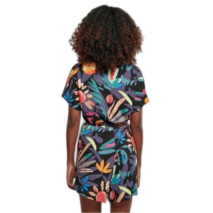 Combinaison courte avec ceinture femme Urban Classics Viscose GT - noir - XXL