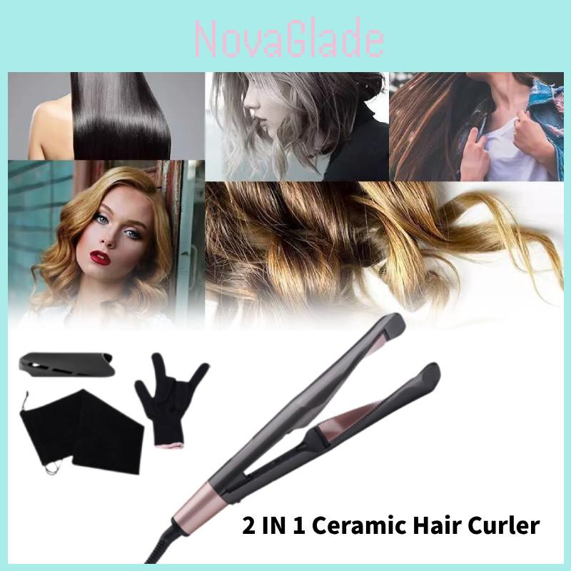 Professional 31mm Diameter Ceramic Curling Wand With 10 Temperature Settings For All Hair Types