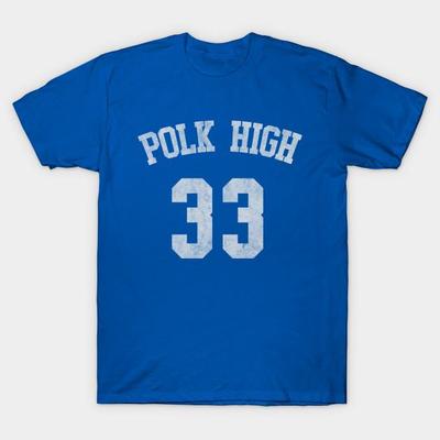 Asiatische Größe Herren Schwarzes T-Shirt mit Aufdruck Al Bundy Polk High Kein Schnitt Wärmeübertragungsdruck Baumwoll-T-Shirt