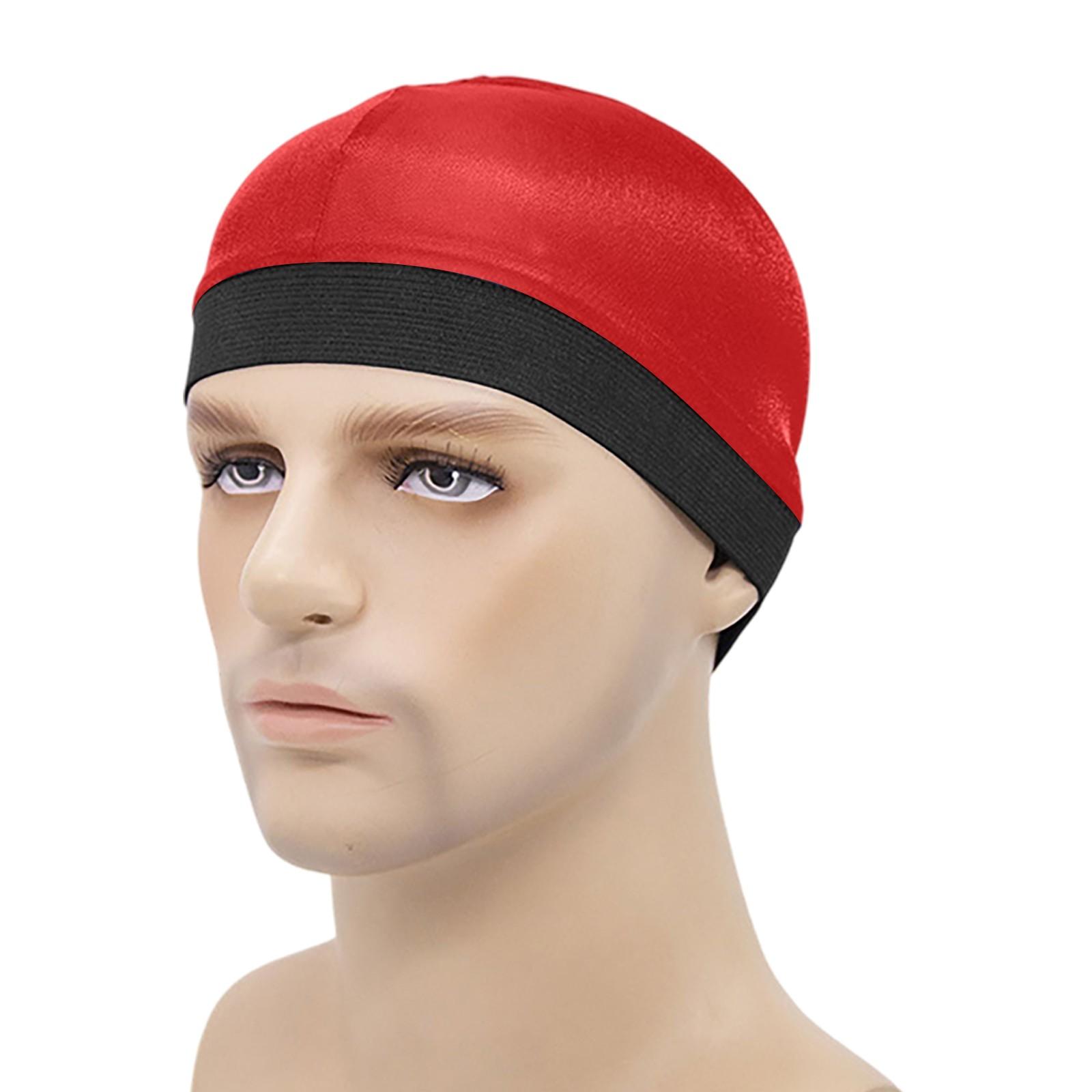 

Men s And Women s Fashion Silk Breathable Bottom Wig Cap One Size красный