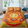 Koi Fish Duvet Cover Set King Queen Size Lucky Fish  Flowers Colourful 3D Print Comforter Cover for Kids Polyester Bedding Set